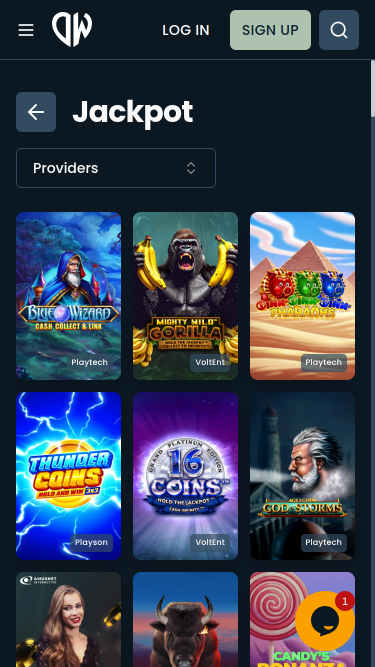 Jackpot du casino DepositWin Mobile