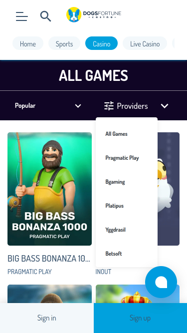 Desarrolladores de juegos de DogsFortune Casino Móvil