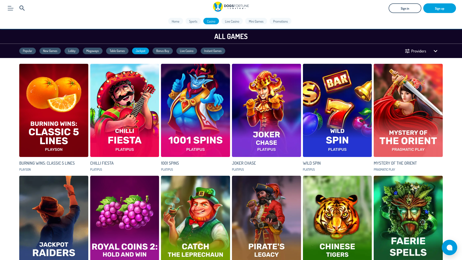 Bote de DogsFortune Casino Escritorio