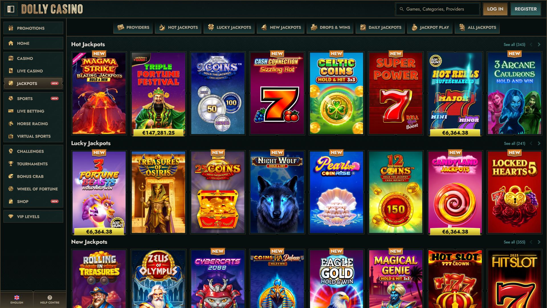 Image de bureau de Dolly Casino Jackpot