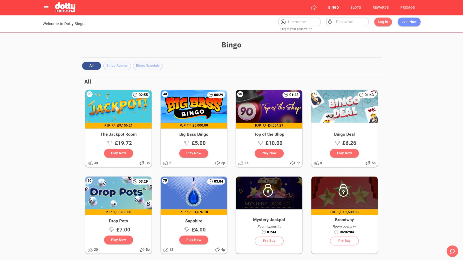 Бинго Dotty Bingo для компьютера