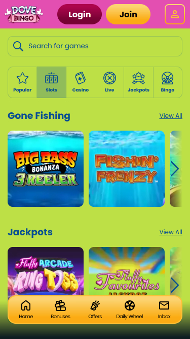 Giochi Dove Bingo Casino Mobile