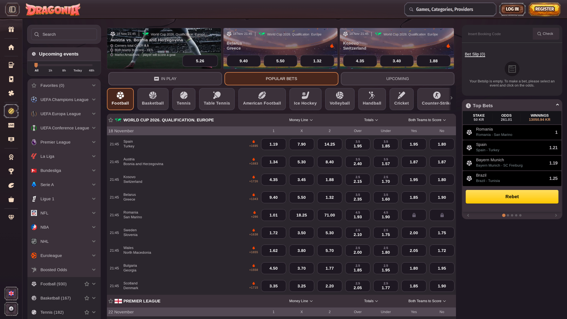Paris Sportifs Dragonia Pour Ordinateur