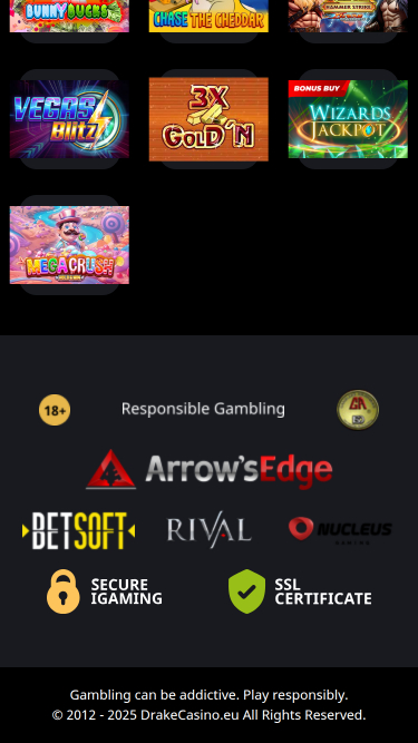 Développeurs de jeux du casino Drake Mobile