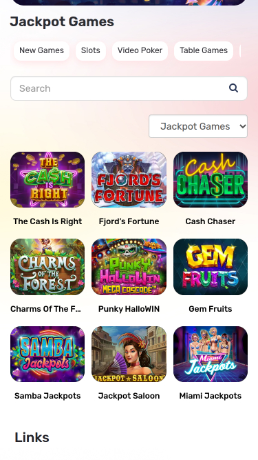 Jackpot du casino Dream Royale sur mobile