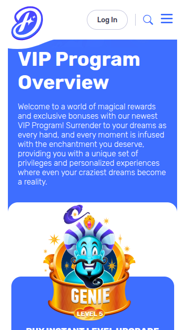 Dreams Casino Mobile VIP Program