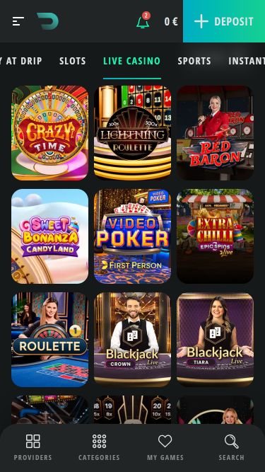 Мобильное изображение live-дилера Drip Casino