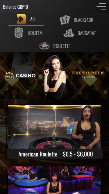 Ducky Luck Casino Live Dealer Mobile