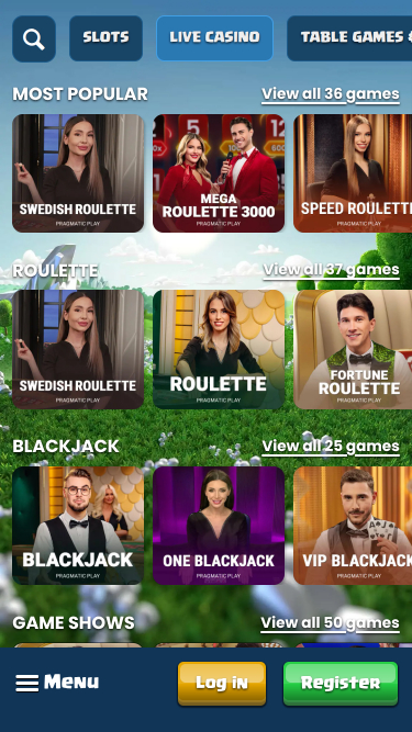 Duelz Casino Live Dealer Mobile