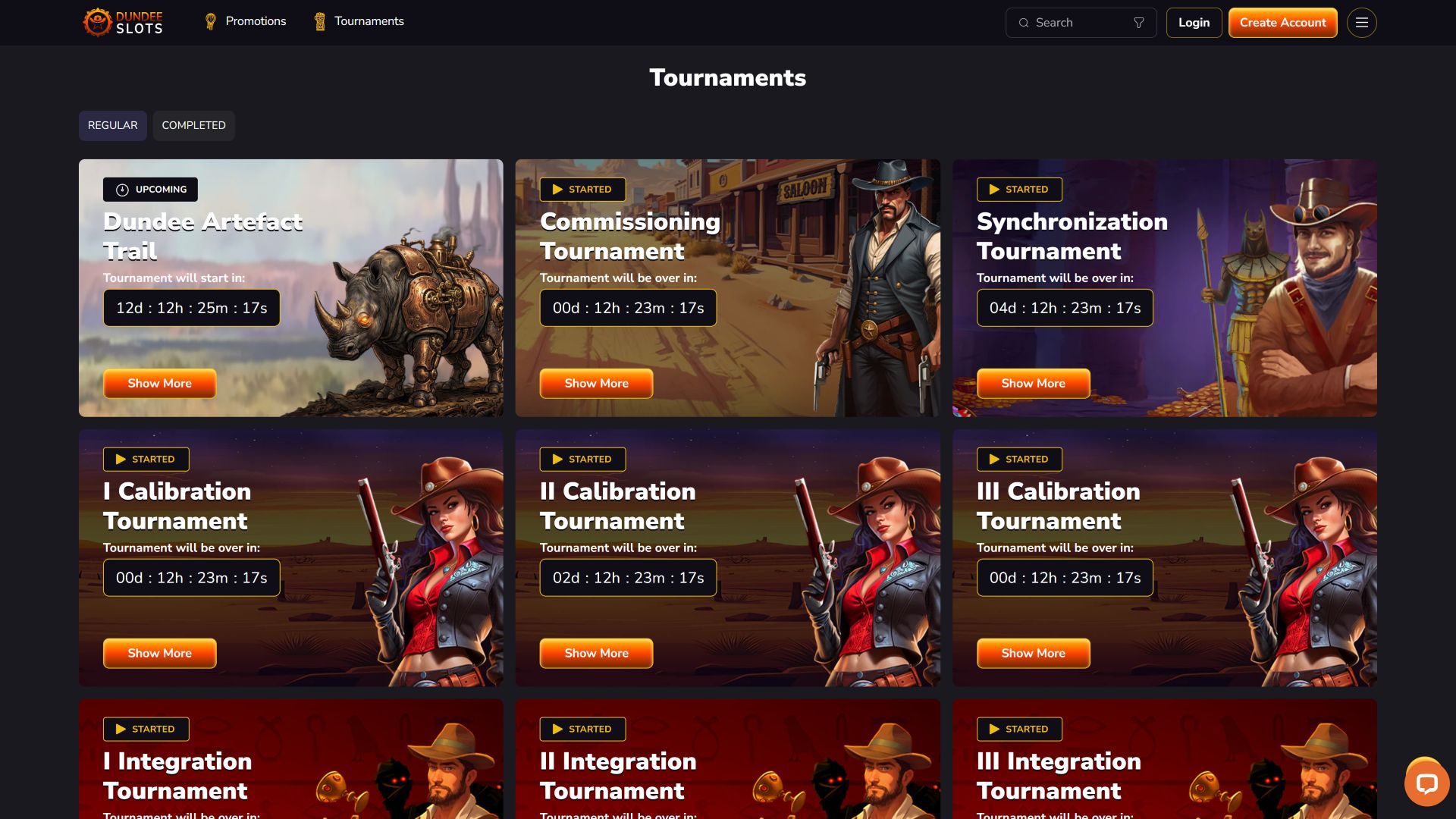 Tornei per desktop del casinò DundeeSlots