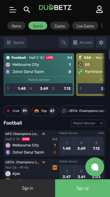 Deportes De Duobetz Casino En Móvil