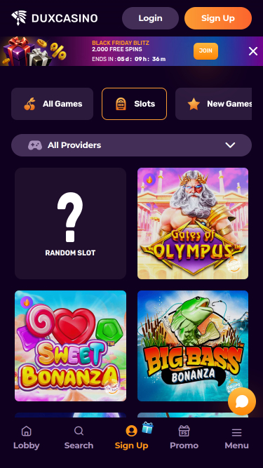 Jeux de casino Dux Mobile