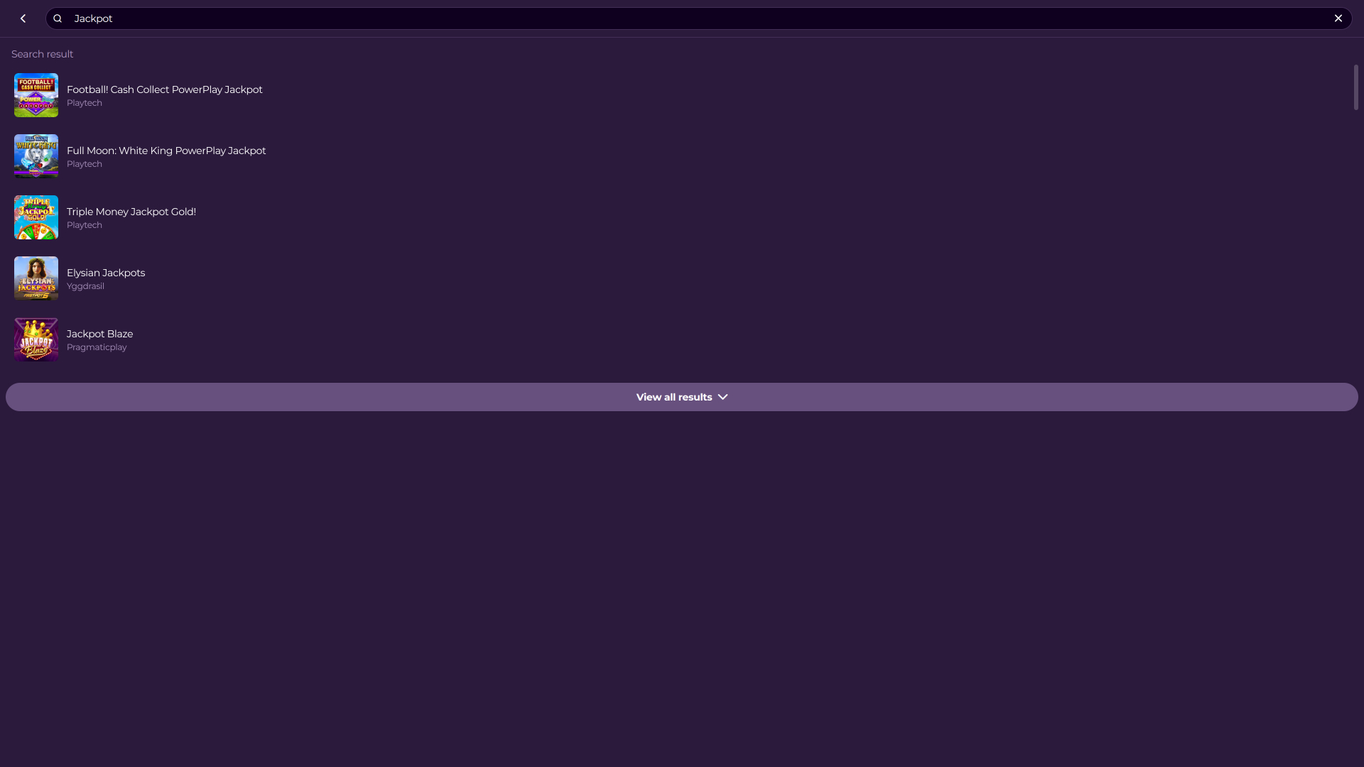 Jackpot du casino Dux sur ordinateur