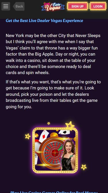 Mobiles Bild des Live-Dealers von Eddy Vegas