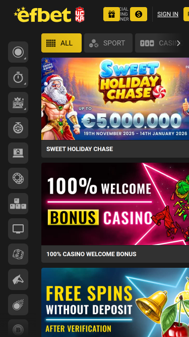 Efbet-Aktionen Mobil