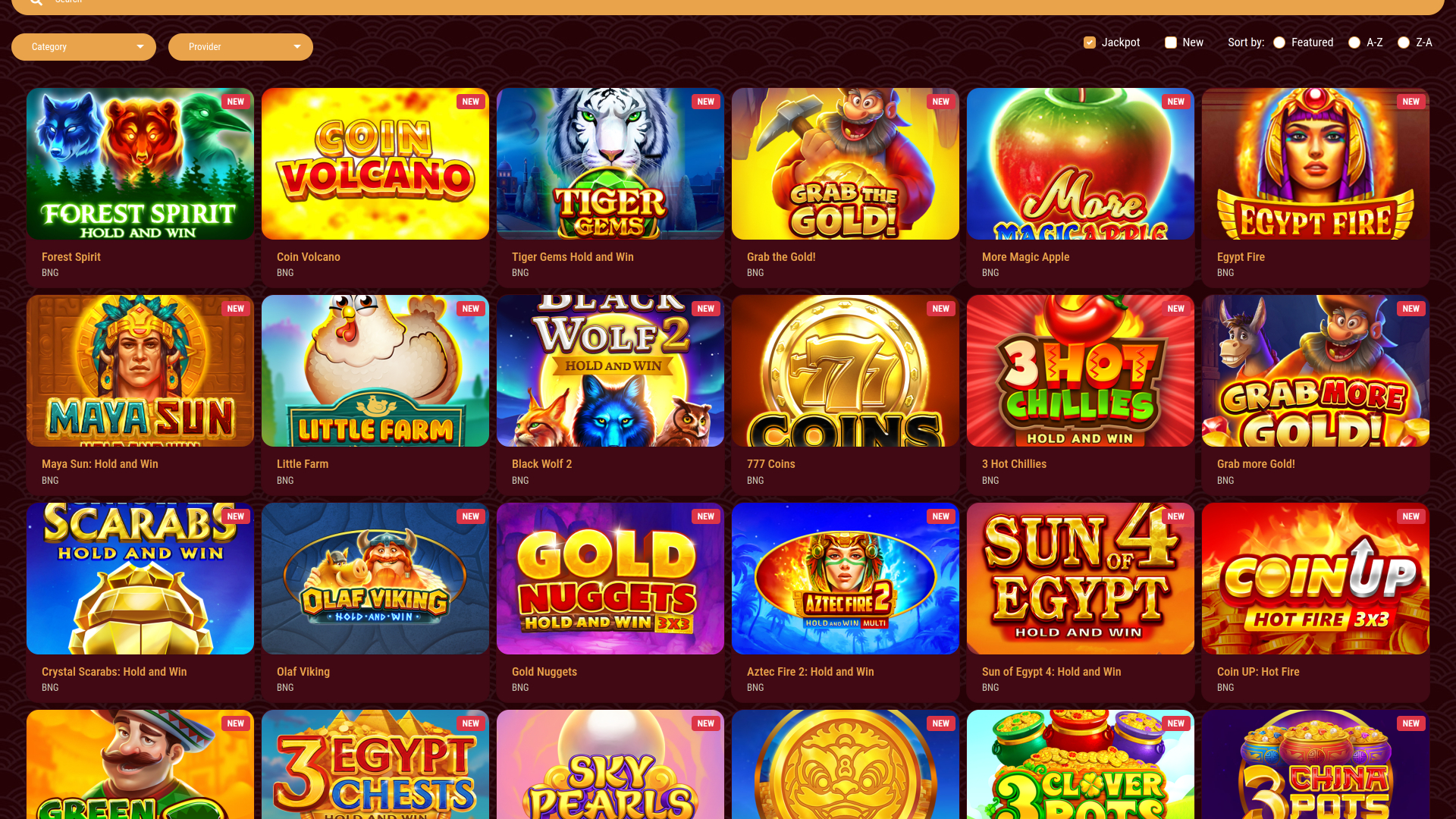 Jackpot du casino Eight Storm sur ordinateur