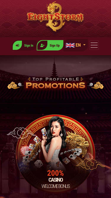 Promotions mobiles du casino Eight Storm
