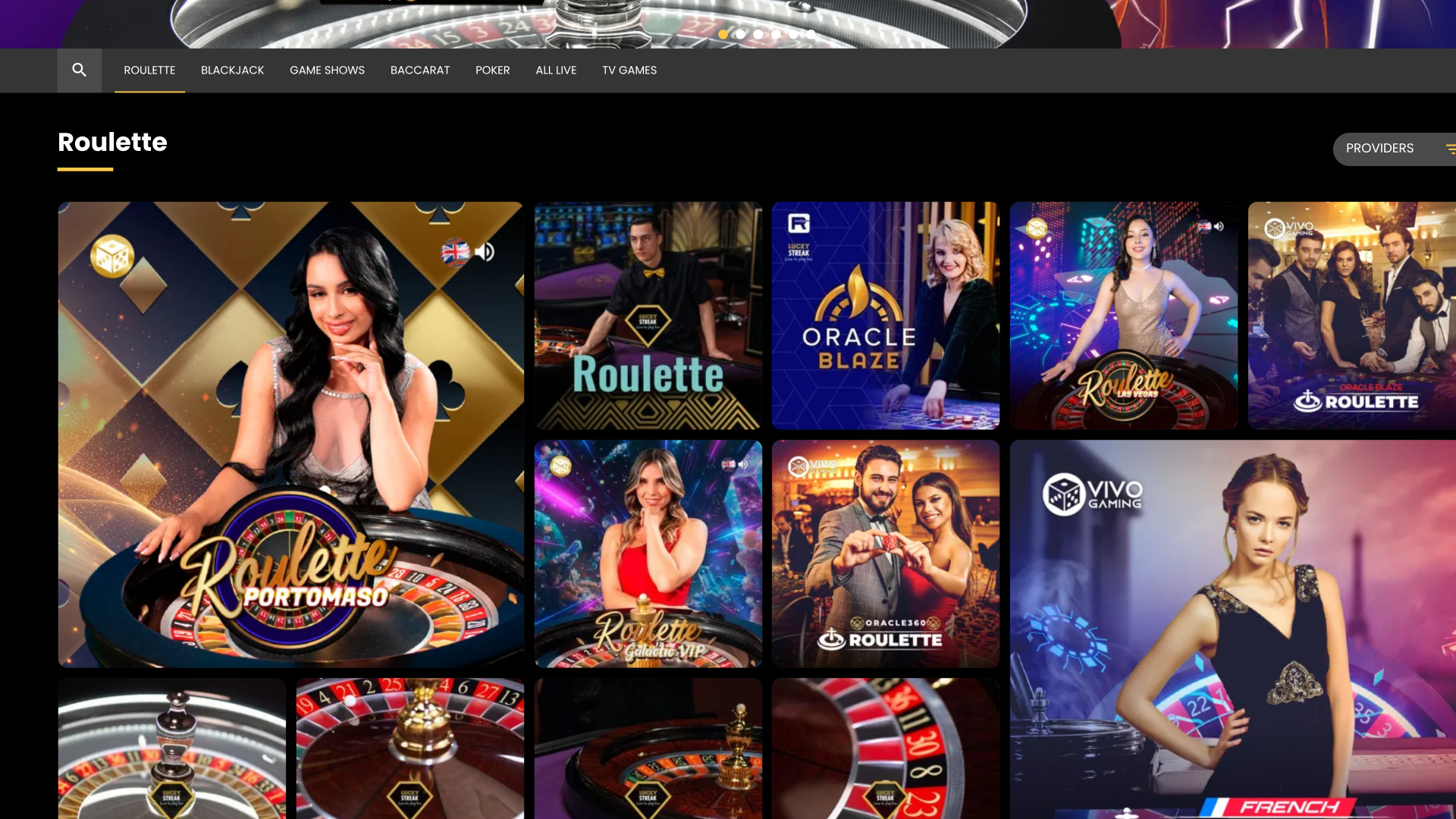 Croupier en direct d'EmirBet Desktop