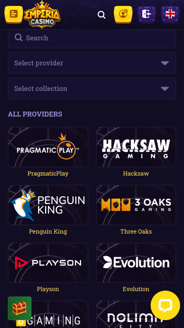 Développeurs du jeu mobile Emperia Casino