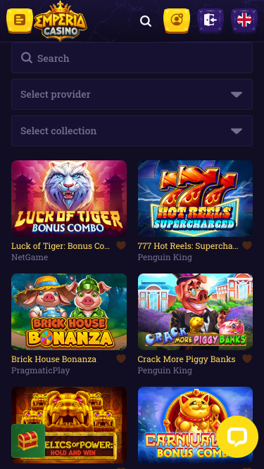 Jackpot mobile du casino Emperia