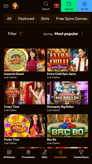 Emu Casino Live Croupier Mobile