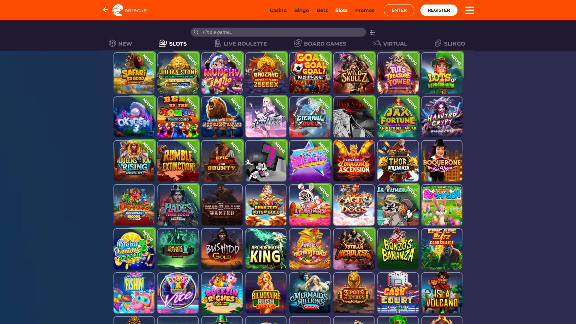 Jeux d'images de bureau Enracha Casino