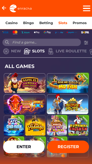 Enracha Casino Games Mobile