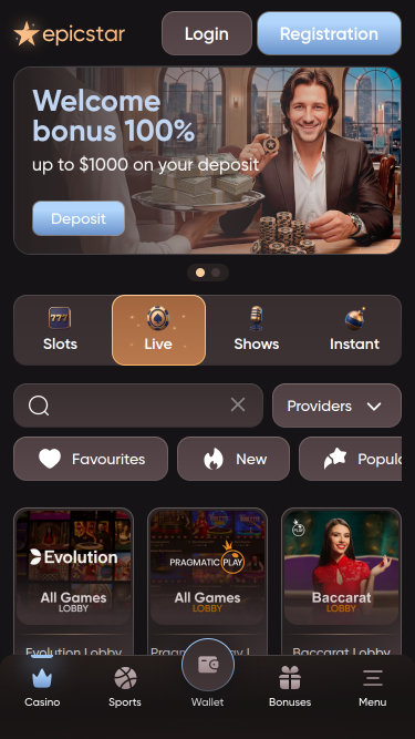 Epicstar Casino Mobile Croupier en direct