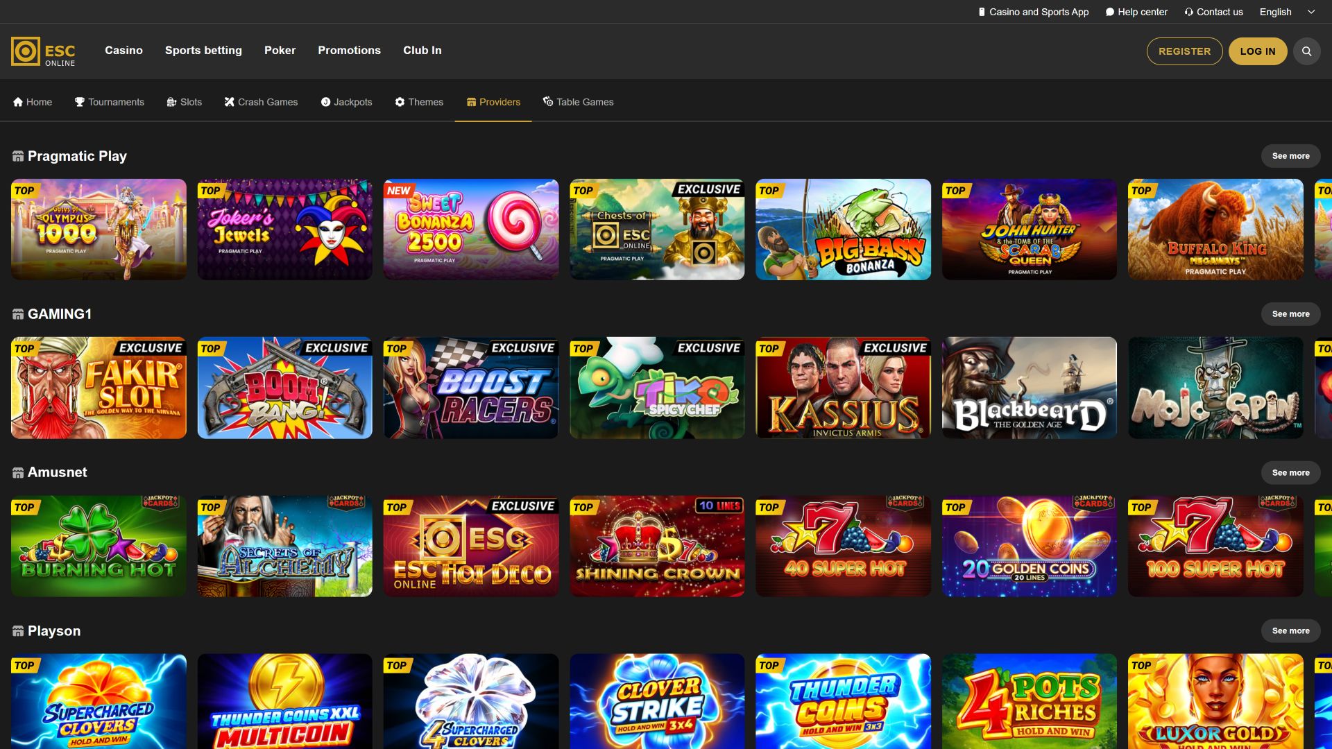 Desarrolladores de juegos de escritorio para el casino Estoril Sol