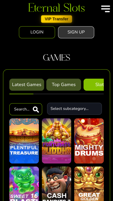 Jeux de casino Eternal Slots sur mobile