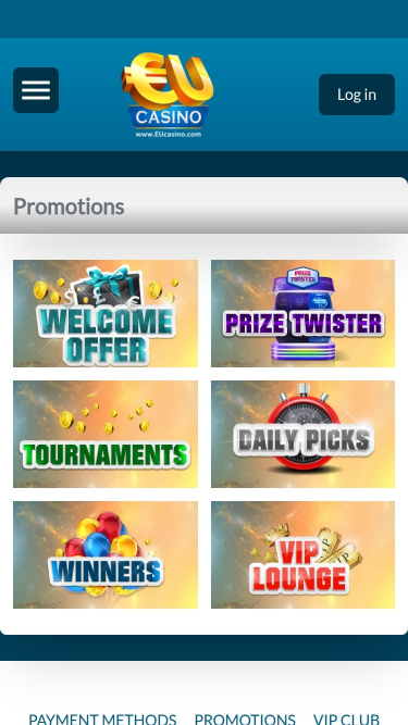 Promociones móviles de EUcasino
