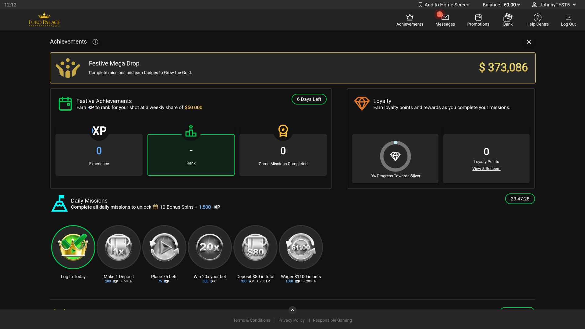 Réalisations du casino Euro Palace (version bureau)