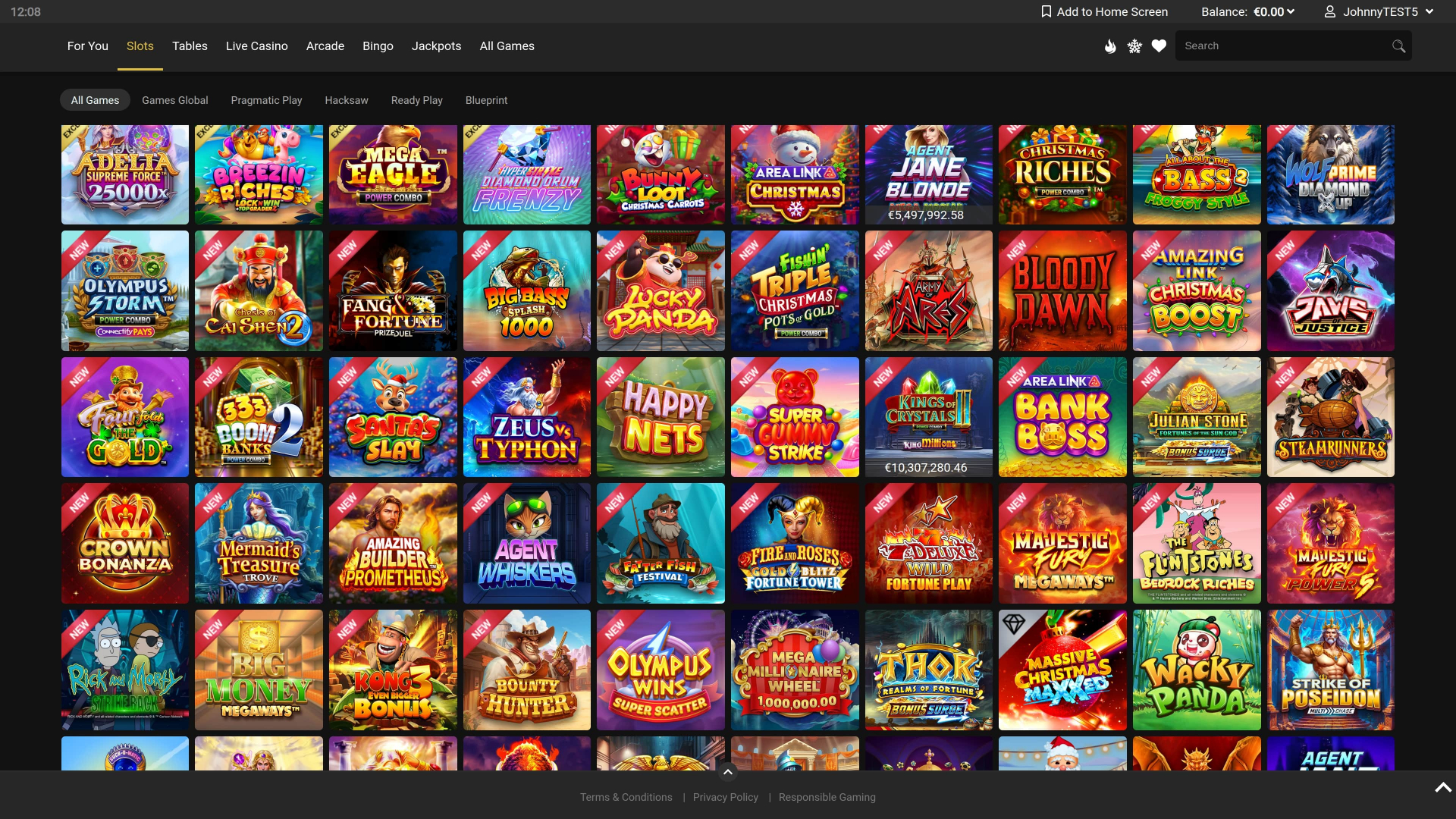 Jeux de casino Euro Palace sur ordinateur