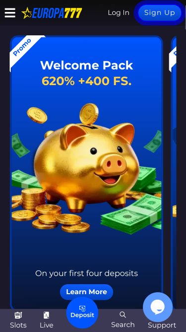 Europa777 Casino Mobile-Aktionen