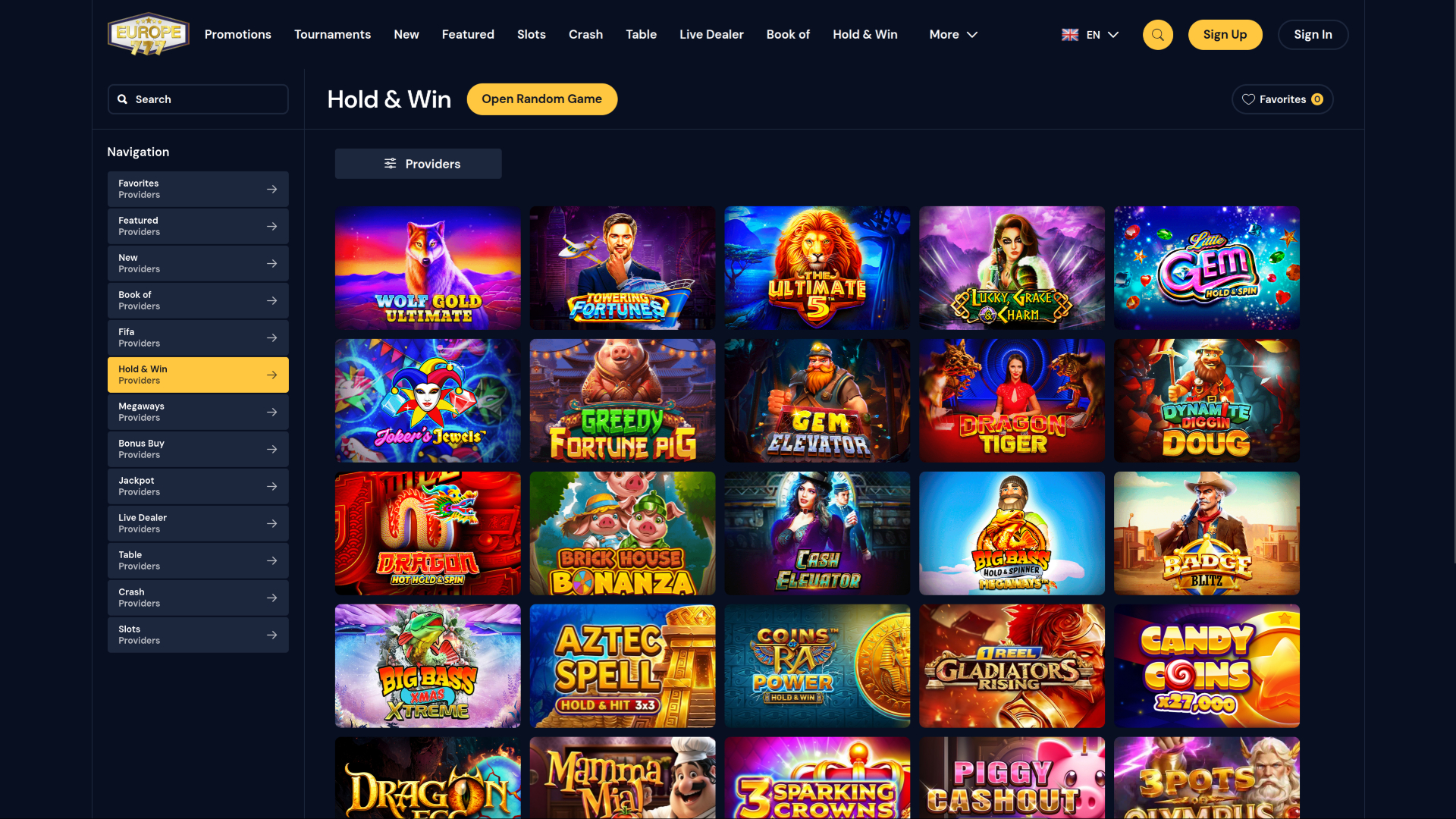 Europe 777 Casino Hold&Win Bureau