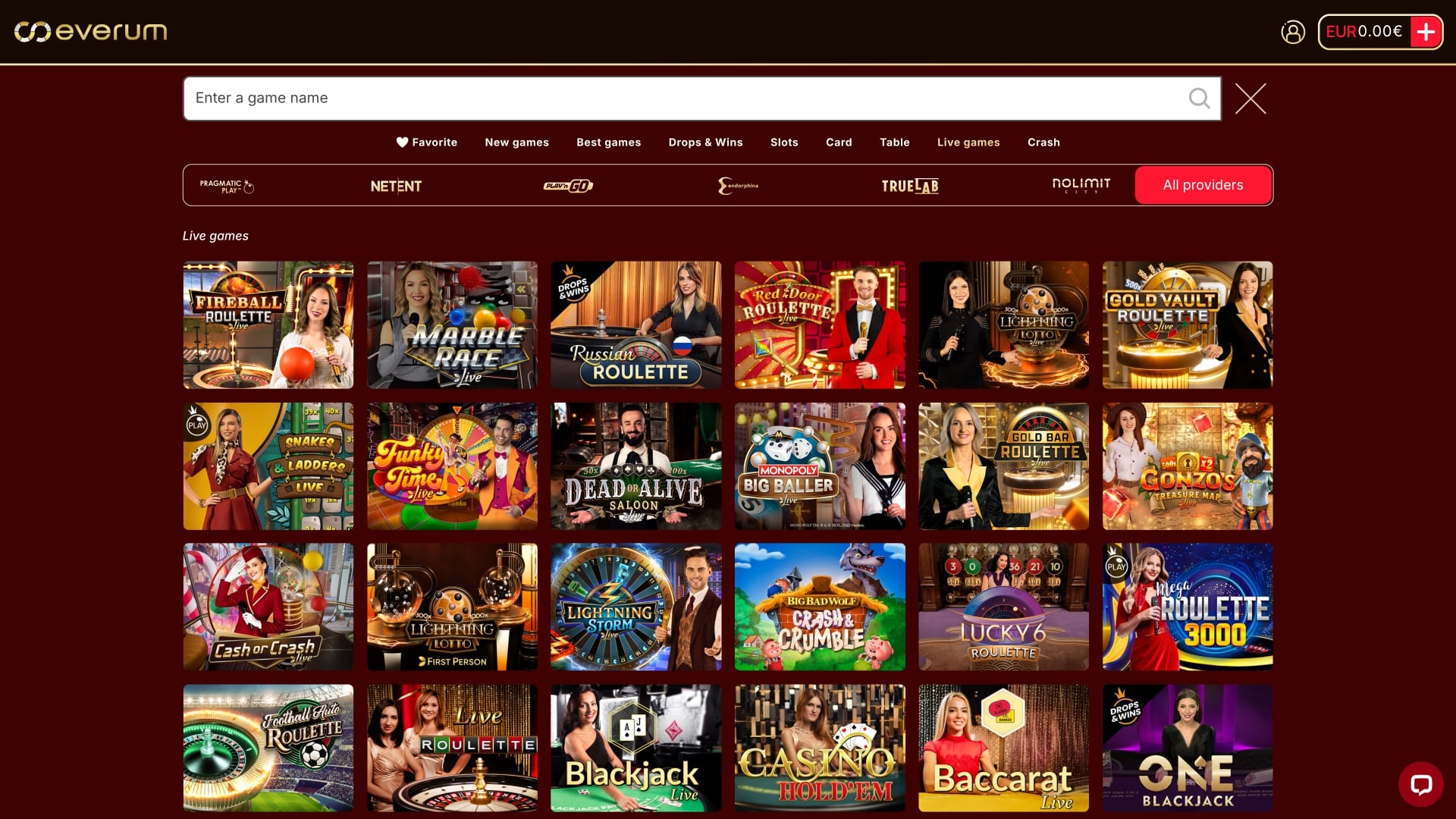 Everum Casino Croupier en Direct Bureau