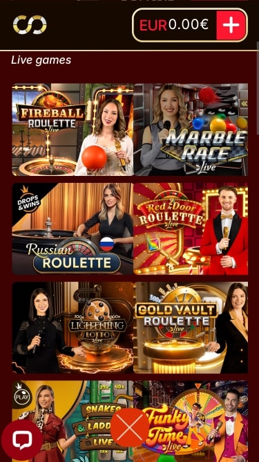 Everum Casino Croupier en Direct Mobile
