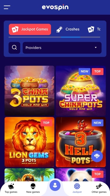 EvoSpin Casino Bote Móvil