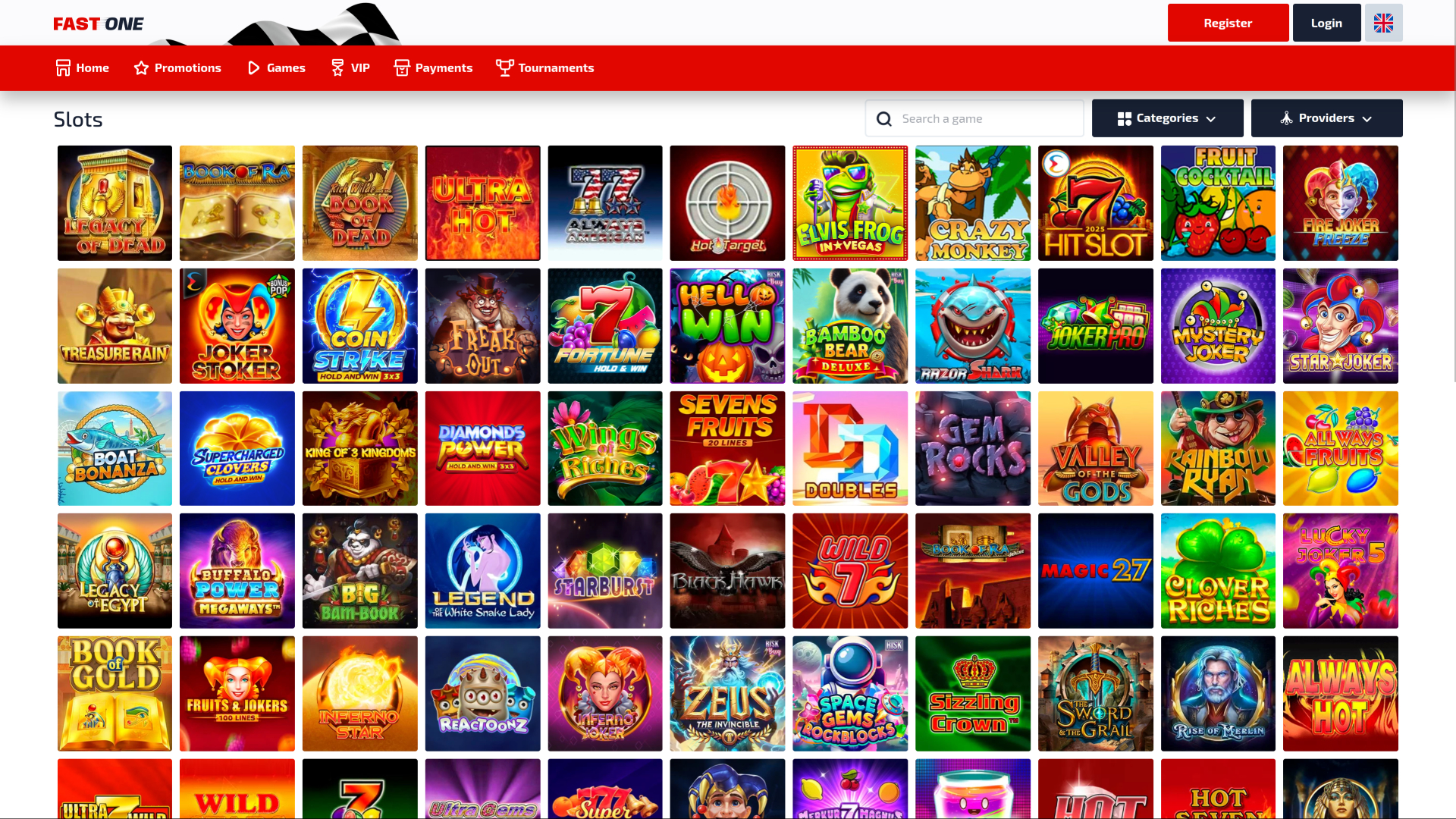 Jeux de F1 Casino pour ordinateur de bureau