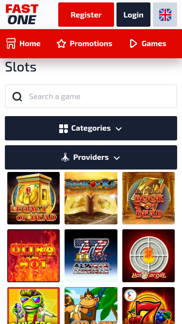 Jeux mobiles de F1 Casino