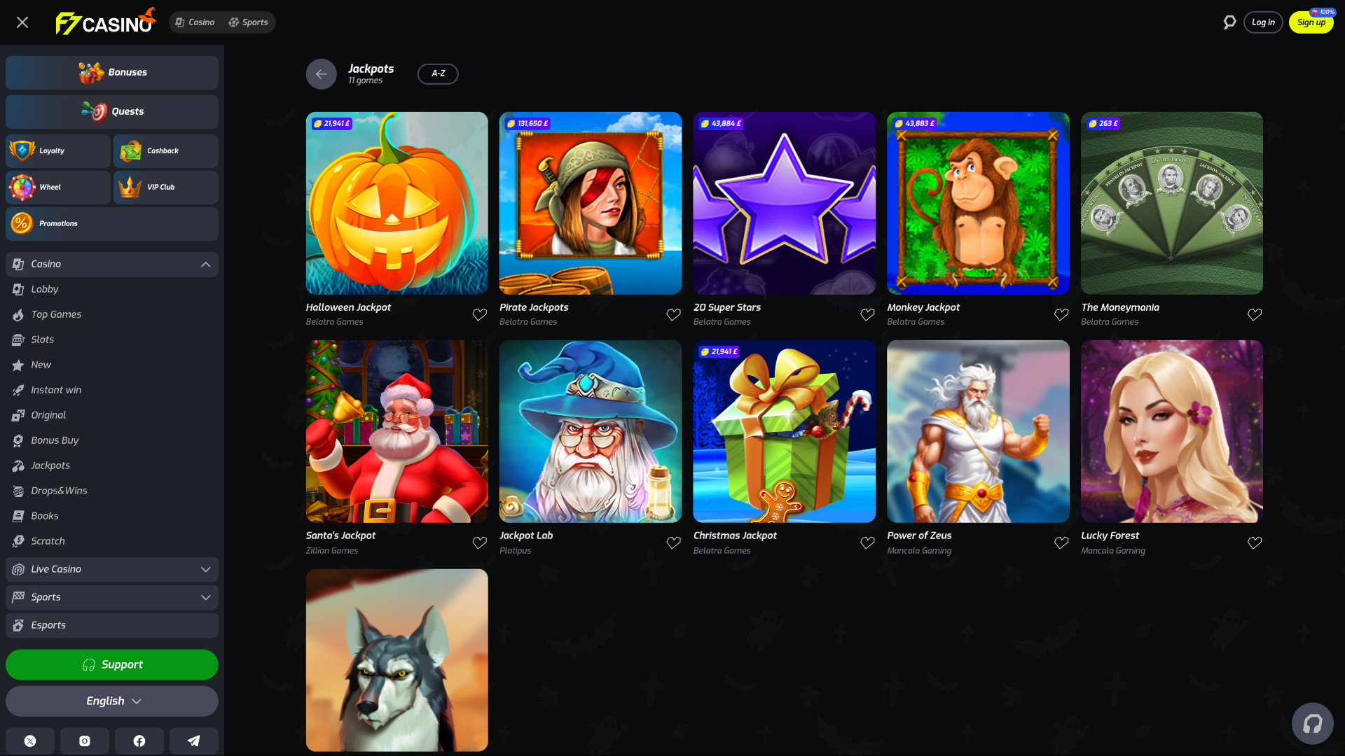 Bote de F7 Casino de escritorio