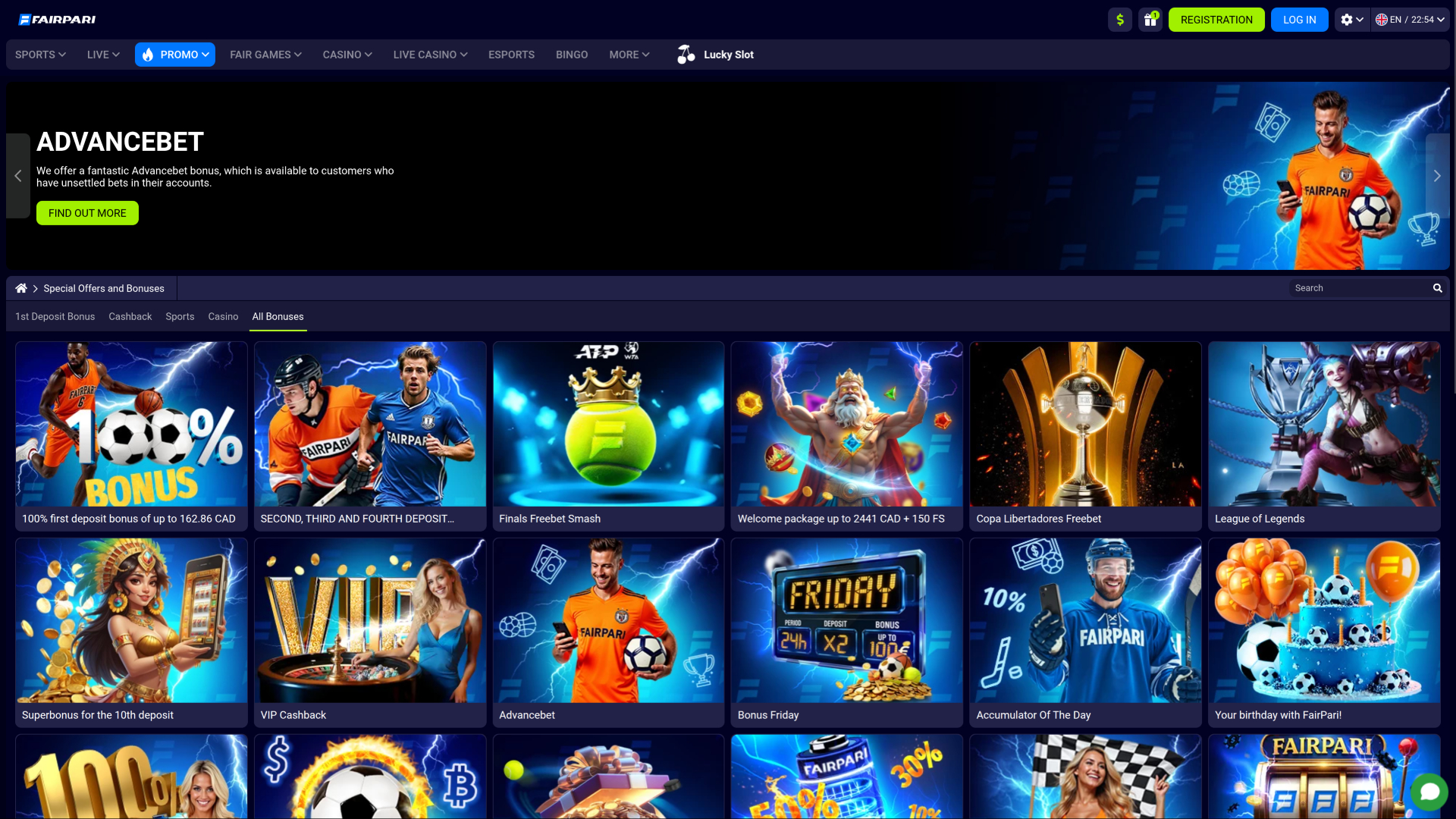 FairPari Casino Desktop Promotions