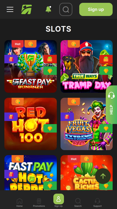 Jeux de Fastpay Casino sur mobile