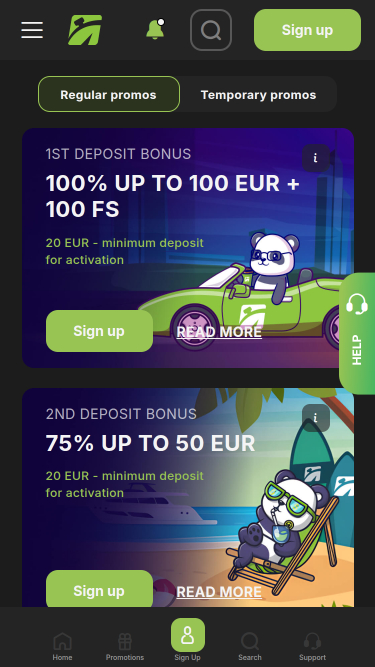 Promotions de Fastpay Casino sur mobile
