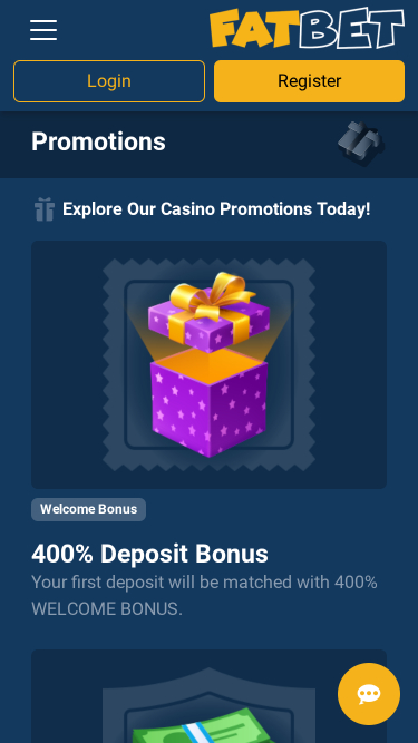 FatBet Casino Mobile Promotions