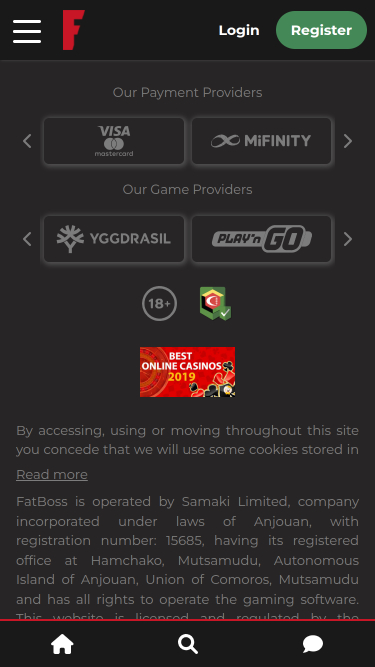 Desarrolladores de juegos de FatBoss Casino para móvil