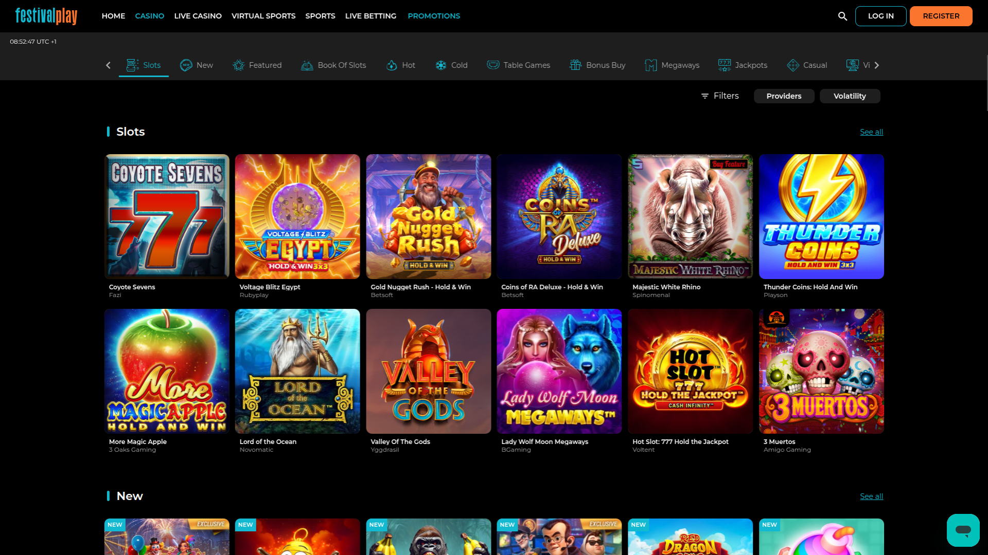 Festival Play Casino Desktop Games