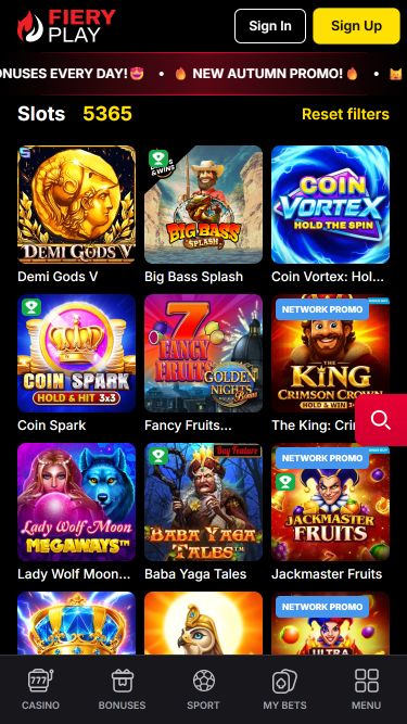 FieryPlay Casino Mobile Games