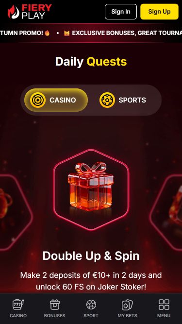 FieryPlay Casino Mobile Promotions