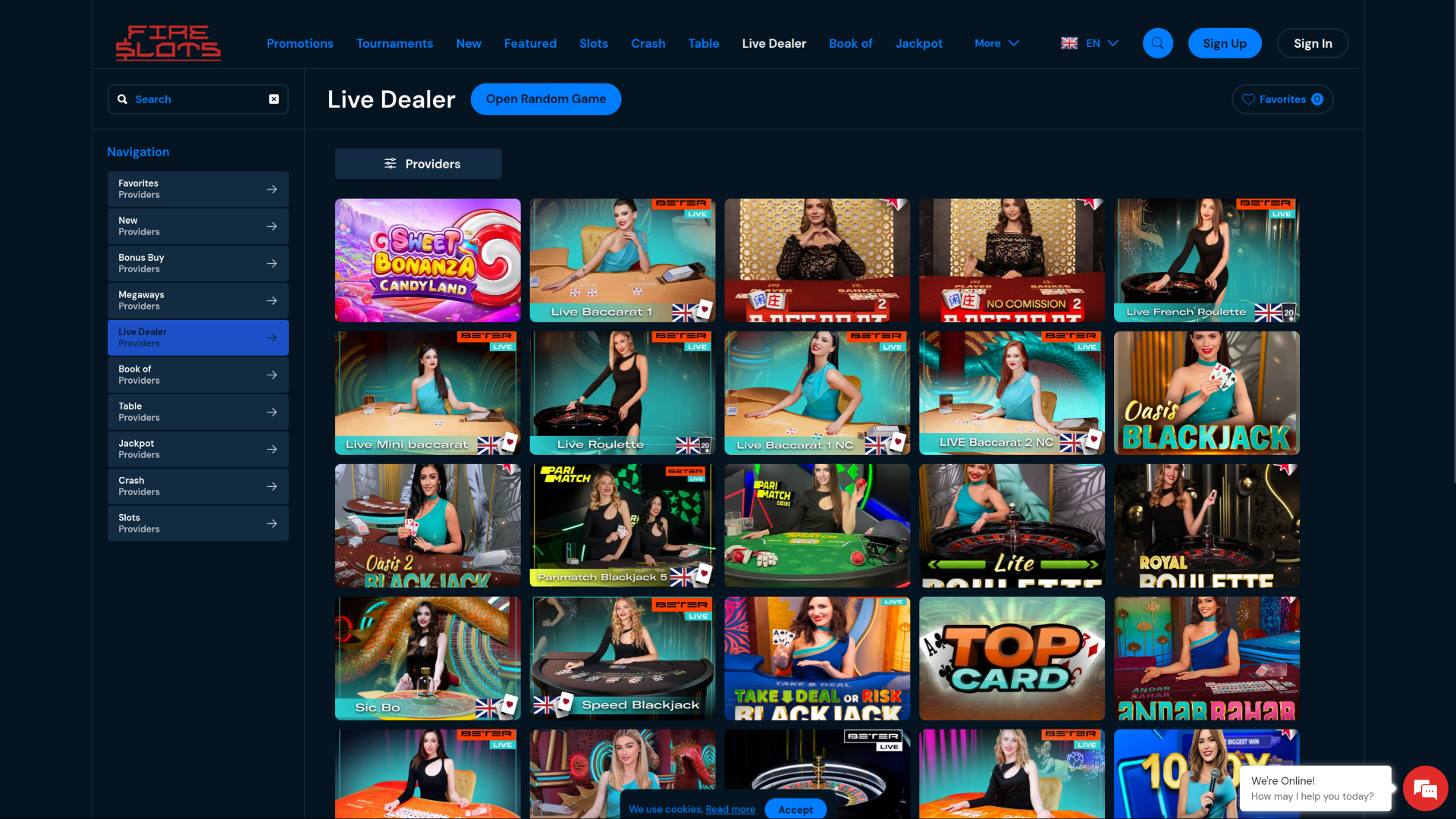 FireSlots Casino Crupier en vivo de escritorio